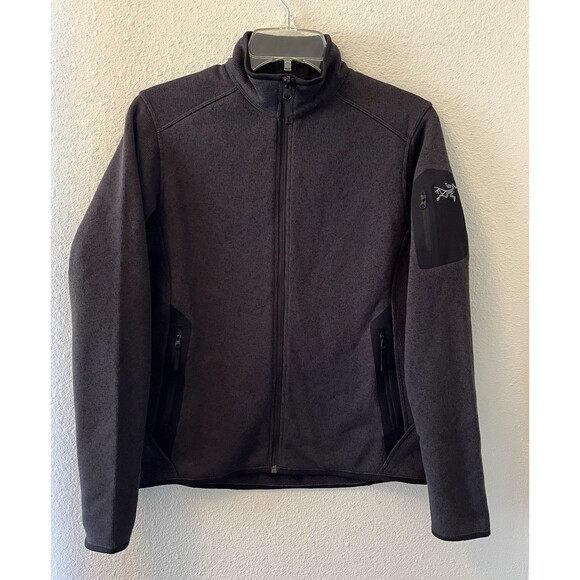 Arcteryx Covert Cardigan Jacket Fleece Women's Small Black Heather Zip Pockets - Picture 1 of 9